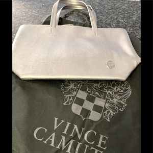 SALE last Chance Like new silver tone leather Vince Camuto bag